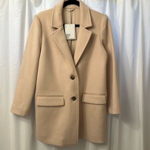 Wool Blend Blazer Coat